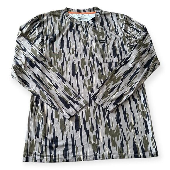 Fieldstone Live Oak Camouflage Dry Fit Pocket Long Sleeve Hunting Shirt - Picture 1 of 5